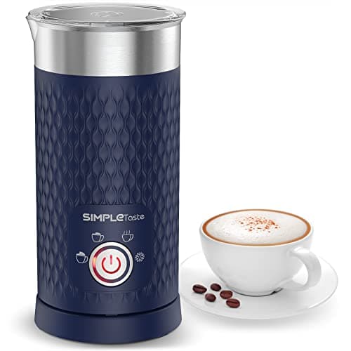 Image of SIMPLETASTE Electric Milk Frother, Automatic Frother and Milk Steamer, 4-in-1 Electric Milk Steamer, Hot and Cold Foam Maker for Coffee, Cappuccinos, Macchiato, Latte