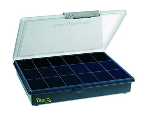 Image of Raaco 136167" Assorter PSC 5-18" Compartment Box, Blue/Transparent