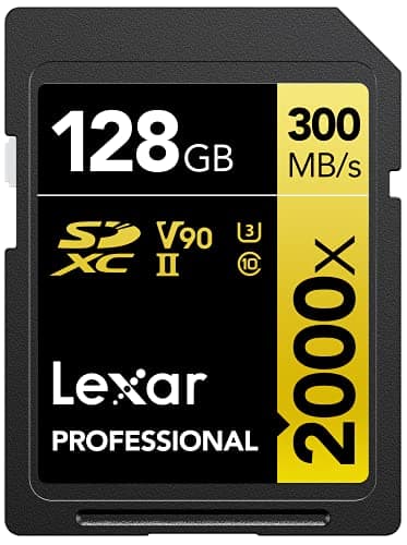 Image of Lexar SDXC Card 128GB Professional 2000x UHS-II V90 U3