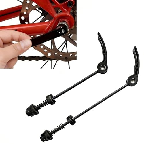 Image of 1 Pair Bike Quick Release Skewers for Carrera Bike Parts, Ultralight Quick Release Bike Axle & Wheel Nuts, Suitable for MTB Road Mountain Bikes