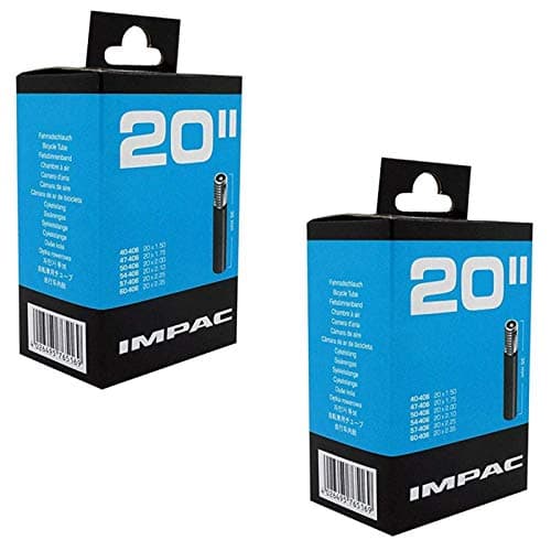 Image of Impac 2pk Cycle Tubes 20" - Schrader Valve - 20 x 1.50-2.35 (406 40-60) - BMK Bikes/Kids Bikes