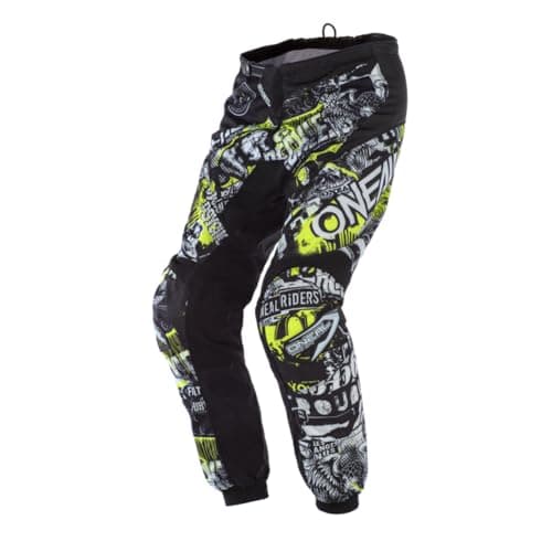 Image of O'Neal 0108-827 Unisex-Adult Element Attack Pant (Black/Hi-Viz, Youth Size 28)
