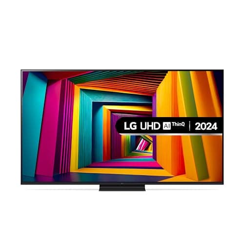 Image of LG 65UT91006LA 65-Inch 4K UHD Smart TV, α5 AI Processor Gen7, Freeview Play and Amazon Alexa, 60Hz, Ashed Blue [Model 2024]