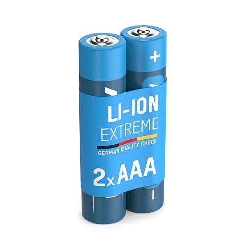 Image of Ansmann 5021013 AAA Battery [Pack of 2] Long Lasting High Capacity Disposable AAA Lithium Battery For Cordless Phone Handsets, Toys, Digital Cameras, Remote Controls and Game Consoles, Nero