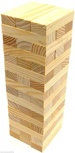 Image of Ty Toys My Traditional Games Tumbling Tower 48 Wooden Pieces