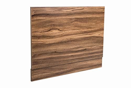 Image of Aquariss Modern 750mm Bathroom Walnut Effect Wood Bath End Panel
