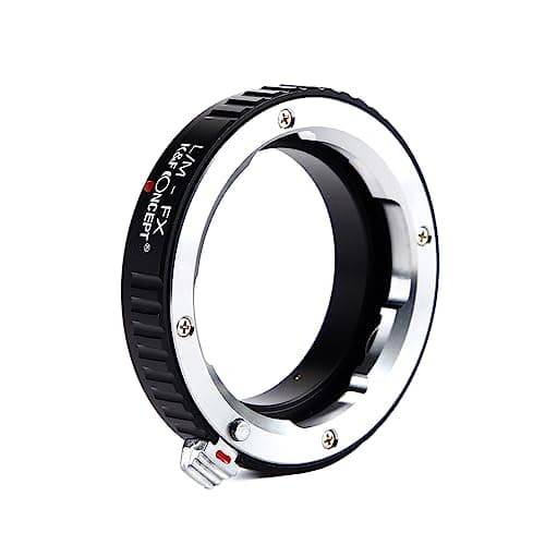 Image of K&F CONCEPT Lens Mount Adapter Compatible With Leica M LM Mount Lens to Fujifilm Fuji X-Series X FX Mount Mirrorless Camera Body