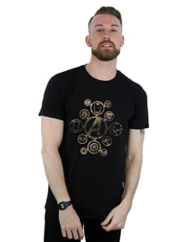 Image of Marvel Men's Avengers Infinity War Icons T-Shirt Black XXX-Large
