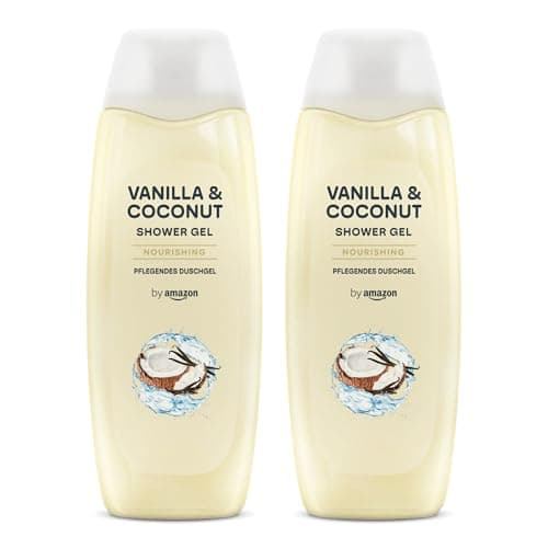 Image of by Amazon Vanilla and Coconut Shower Gel, 2 x 500 ml