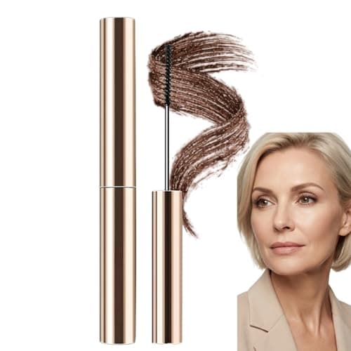 Image of Brown Mascara for Older Women,Waterproof Mascara for Mature Women,Lengthening&Volumising Formula,Fast-Drying Smudge-Proof Wear,Natural Lash-Lifting Effect for Mature Women with Thinning Lashes(Brown)