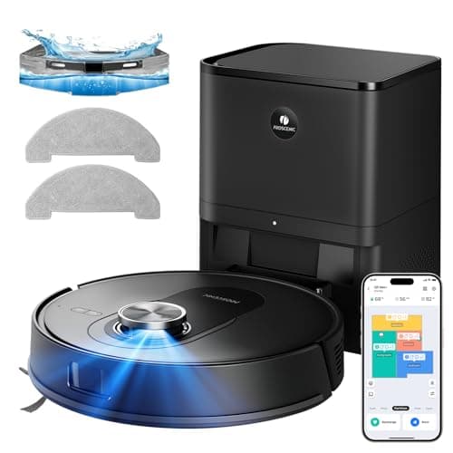 Image of Q8 MAX+ Robot Vacuum Cleaner with Mop, 8000Pa Strong Suction, Up to 8 Weeks of Hands Free Cleaning, Smart Obstacle Avoidance, Lidar Navigation, APP/Remote/Voice Control, for Floors Carpets