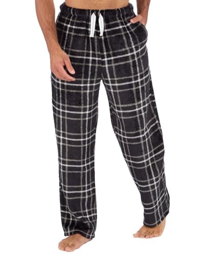Image of Undercover Boys Fleece Lounge Pants 15C653 Charcoal Check 9-10 Years