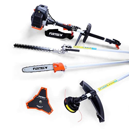 Image of FUXTEC MT152 Petrol Garden Multi Tool | 52cc 3HP Petrol Multitool 4-in-1 with Strimmer, Brush Cutter, Hedge Trimmer & Pole Saw, Easy Start