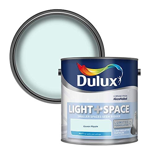 Image of Dulux 500004 Light & Space Matt Emulsion Paint For Walls And Ceilings - Ocean Ripple 2.5L