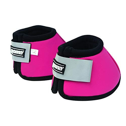 Image of Roma Reflective Non-Twist Bell Boots, Pink, Warmblood