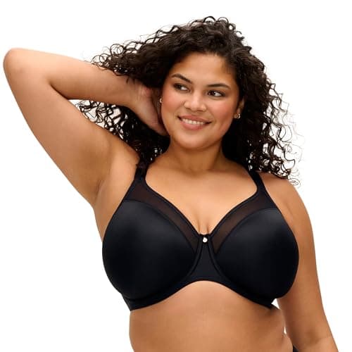 Image of Elomi Women's El4301 Molded Bra, Opaque, Black, 38E