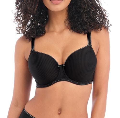 Image of Freya Women's Balcony Bra Idol Underwire T-Shirt, Opaque, Black, 36E