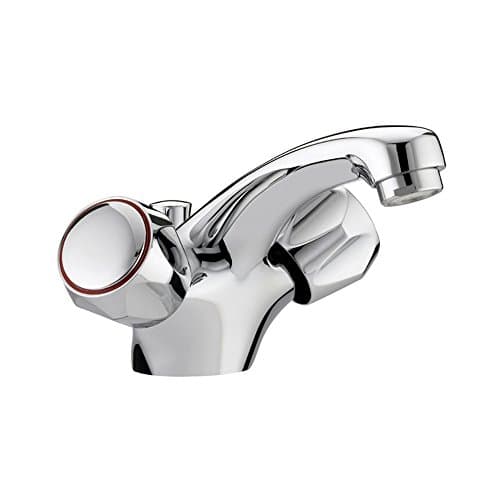 Image of Bristan VAC BAS C MT Club Mono Basin Mixer with Pop Up Waste and Metal Heads - Chrome Plated