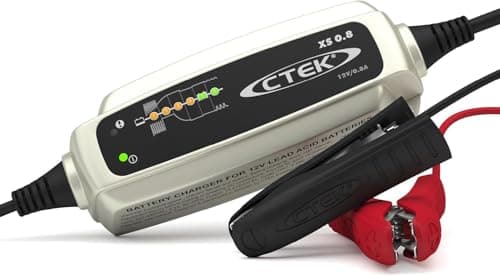Image of CTEK XS 0.8 Battery Charger 12V, Battery Tender Charger, Smart Battery Charger Motorcycle, ATV, JetSki, Watercraft, Lawn Mower, Battery Maintainer, Trickle Charger, Desulfation Mode (UK Model)