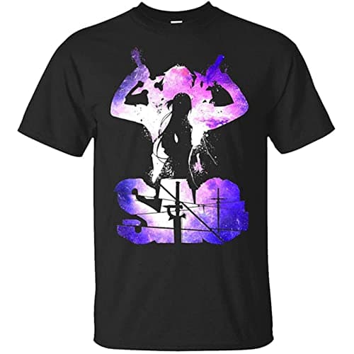 Image of Kirito and Asuna Online Sword Art Men T Shirt Black