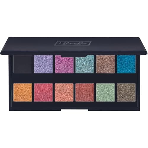 Image of Sleek MakeUP i-Divine Eyeshadow Palette, 12 Shades in a Mix of Matte, Shimmer, Foil and Due-Chrome, Blendable and Highly Pigmented, Making Waves