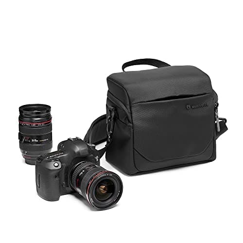 Image of Manfrotto Advanced Shoulder Bag L III, for Reflex and Mirrorless Camera with Lens, Camera Case with Tripod Mount and Rain Cover