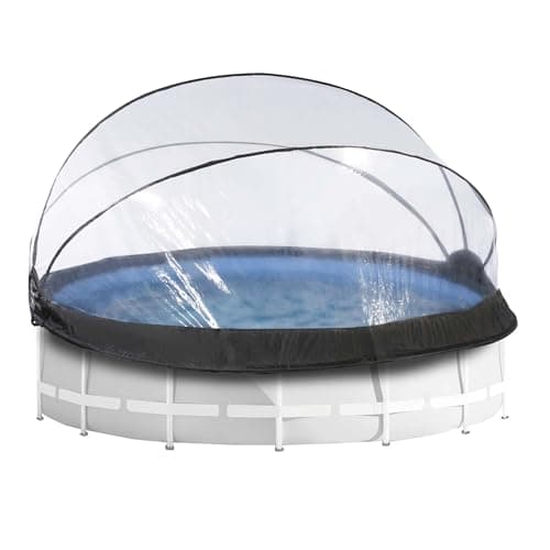 Image of EXIT Toys Pool Dome 14 ft - For Intex/Bestway Pools - Keeps Water Warm and Clean - Protects Against Wind and Debris - Excellent Customer Service - Universal Swimming Dome