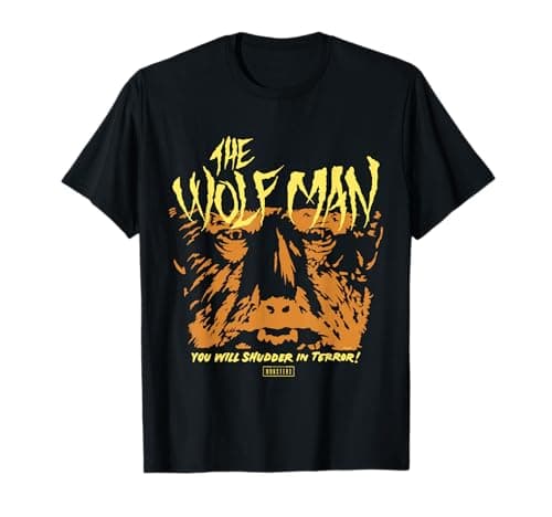 Image of Universal Monsters Wolf Man You Will Shudder in Terror T-Shirt