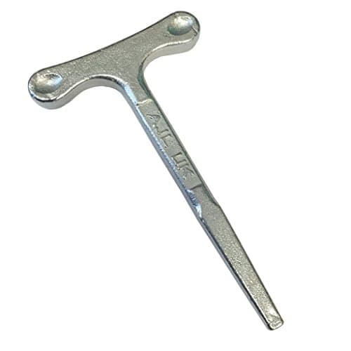 Image of T Key Square Drive 125mm. T Key for use on most Budget Locks Doors Horseboxes Bus Coach Trailers Boat Gas Loft Access Panels