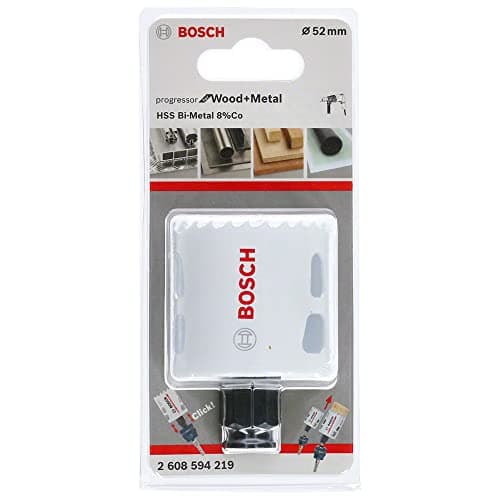 Image of BOSCH Bi-Metal Hole Saw (for Wood and Metals, 8% Cobalt Alloy, Progressive Tooth Design, Ø 52 mm, Accessory Drills)