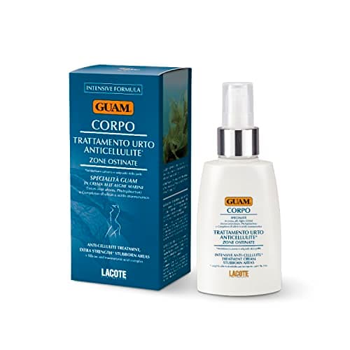 Image of GUAM Seaweed Anti Cellulite Cream for Women with Peptides & Minerals - 100ml Skin Tightening Body Cream for Stubborn Areas on Thighs, Stomach & Buttocks, Firming, Hydrating & Elasticity Support