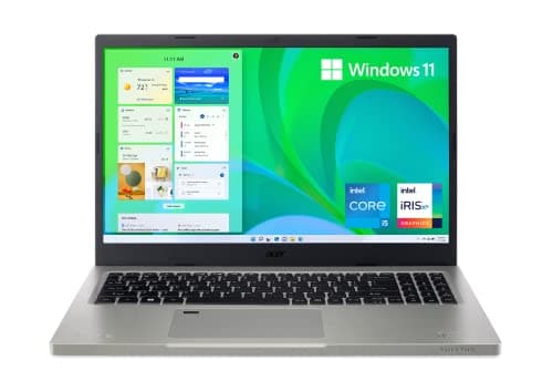 Image of Acer Aspire Vero AV15-51-5155 Green PC | 15.6" FHD IPS Display | 11th Gen Intel Core i5-1155G7 | Intel Iris Xe Graphics | 8GB DDR4 | 256GB SSD | Wi-Fi 6 | PCR Materials | Windows 11 Home