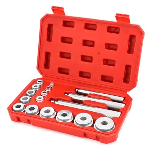 Image of QWORK® 17Pcs Bearing Puller Kit, Bearing Race and Seal Driver Kit, Wheel Bearing Removal Kit