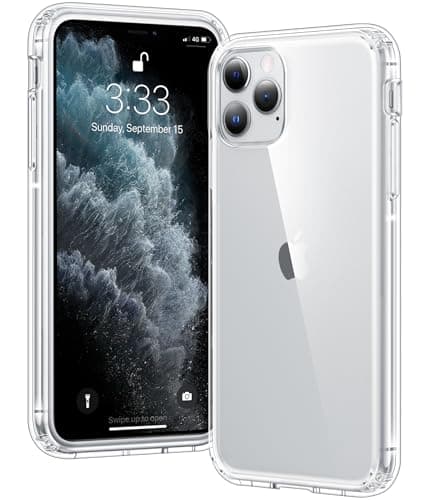Image of Voyahülle Clear Case for iPhone 11 Pro, Ultra Thin, Shockproof TPU Cover, Anti-Yellowing, Crystal Clear, Phone Case for Apple iPhone 11 Pro - Clear