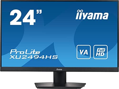 Image of iiyama XU2494HS-B2 24 Inch VA LCD with Slim Bezel, 4ms, Full HD 1920 x 1080,1x HDMI,1 x DisplayPort, 2 x 2W Speakers