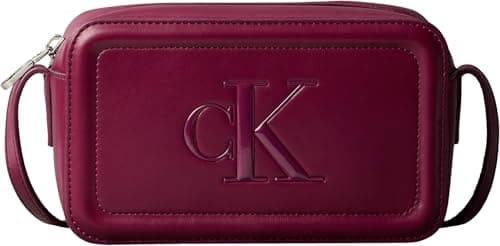 Image of Calvin Klein Women's BOLD CK CAMERA BAG LV04F3220G Crossover, Red (Alluring Pink), One Size