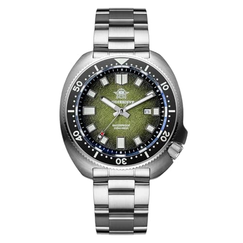 Image of ADDIESDIVE Men's Diving Watch 200m Water Waterproof 2115 Quartz Movement Synthetic Sapphire Crystal Rotating Bezel BGW9 Luminous Date Stainless Steel Analog Watch AD2511