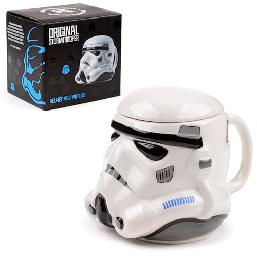 Image of Puckator The Original Stormtrooper Helmet Ceramic Shaped Tea Coffee Mug Funny Home Accessories Cute Gifts for Girlfriend Large Mugs for Men Women Hot Drinks Cups Presents Secret Santa Gift Cup Set