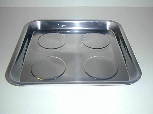 Image of Unibos Large Magnetic Stainless Steel Tray Dish Tool Parts Holder Storage 10.5 X 11.5"