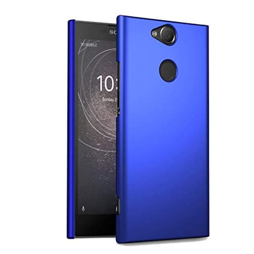 Image of Sony Xperia XA2 5.2" Covers, Sony Xperia XA2 Case, Slim Thin Armour Hard Case - Matte Rubberized Sony Xperia XA2 (Blue)