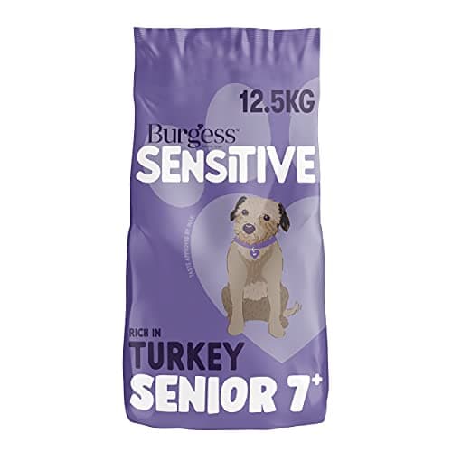 Image of Burgess Sensitive Dry Senior Dog Food 7+ Rich in Turkey, 12.5 kg