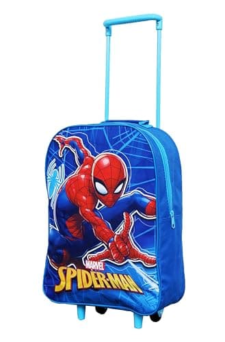 Image of trolleys Kids Cabin Bag Suitcase - Lightweight with Wheels & Telescopic Handle - Ideal for Short Breaks, Holidays, Sleepovers, School Trips