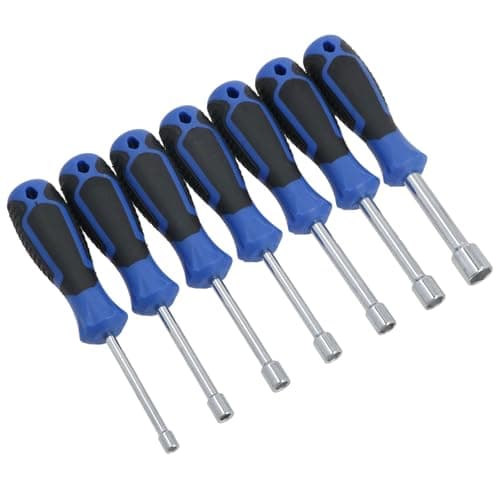 Image of AB Tools Metric Nut Driver Spinner Sockets Metric Sizes 5 – 13mm 6 Sided Single Hex 7pc