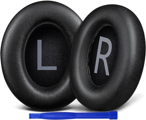 Image of SOULWIT Replacement Earpads for Bose 700 (NC700) Wireless Headphones, Ear Pads Cushions with Softer Leather, High-Density Noise Cancelling Foam, Added Thickness - Black