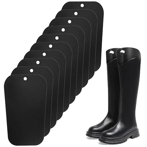 Image of Heveer Boot Shapers Form Inserts 10 Pack 16 Inch Reusable Boots Tall Support Shoe Trees Boots Stand Holder Plastic Shoe Holders for Preventing Bending and Creasing