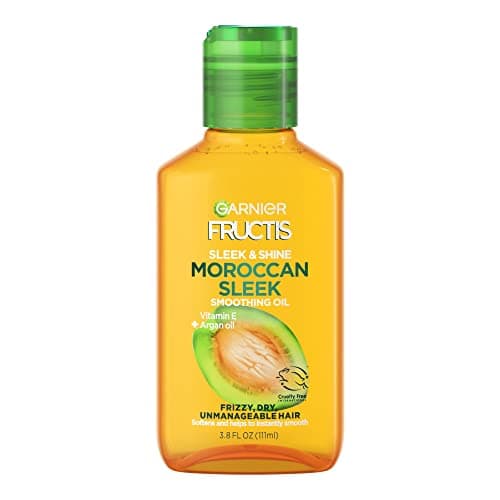 Image of Garnier Fructis Sleek & Shine Moroccan Sleek Oil Treatment, Frizzy, Dry Hair, 3.75 fl. oz.