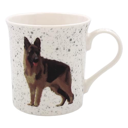 Image of Lesser & Pavey British Designed Coffee Mug | Ceramic Coffee Mugs for Home or Work | Large Mugs for Hot Drinks | German Shepherd Tea and Coffee Cups - Sarah Boddy