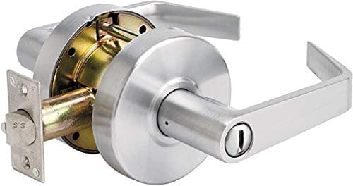 Image of Master Lock Privacy Door Lock, Commercial Lever Style Handle, Brushed Chrome, SLCHPV26D