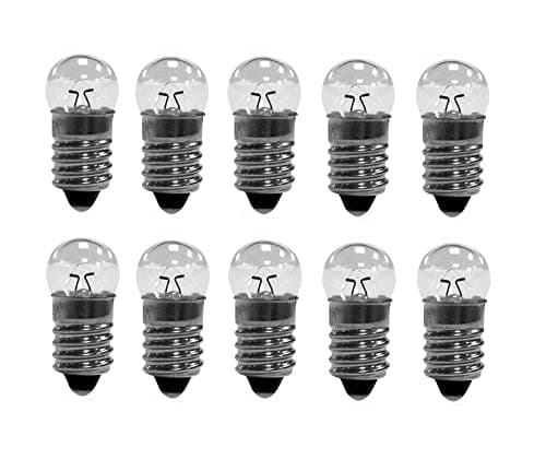 Image of ShuoHui 10pcs E10 DC 0.3A Warm White Bulb Light Bulbs Miniature Screw Glühlampe Glühbirne (6V)