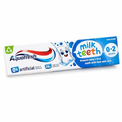 Image of Aquafresh Paw Patrol Milk Teeth Baby Toothpaste 0-2 years, Toddler Toothpaste for Infants, Gentle care for Milk Teeth, 50ml